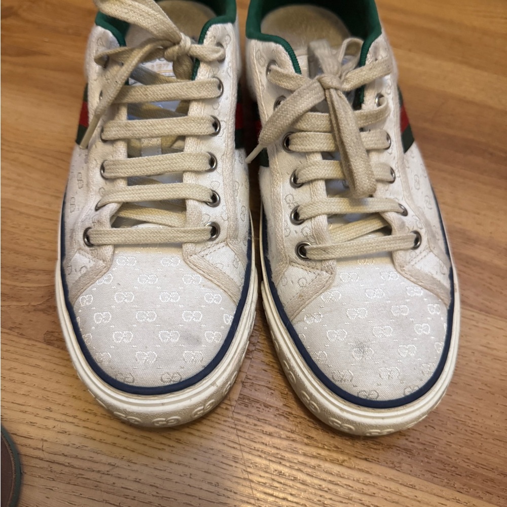 Gucci Tennis 1977 cloth trainers - Picture 2 of 13